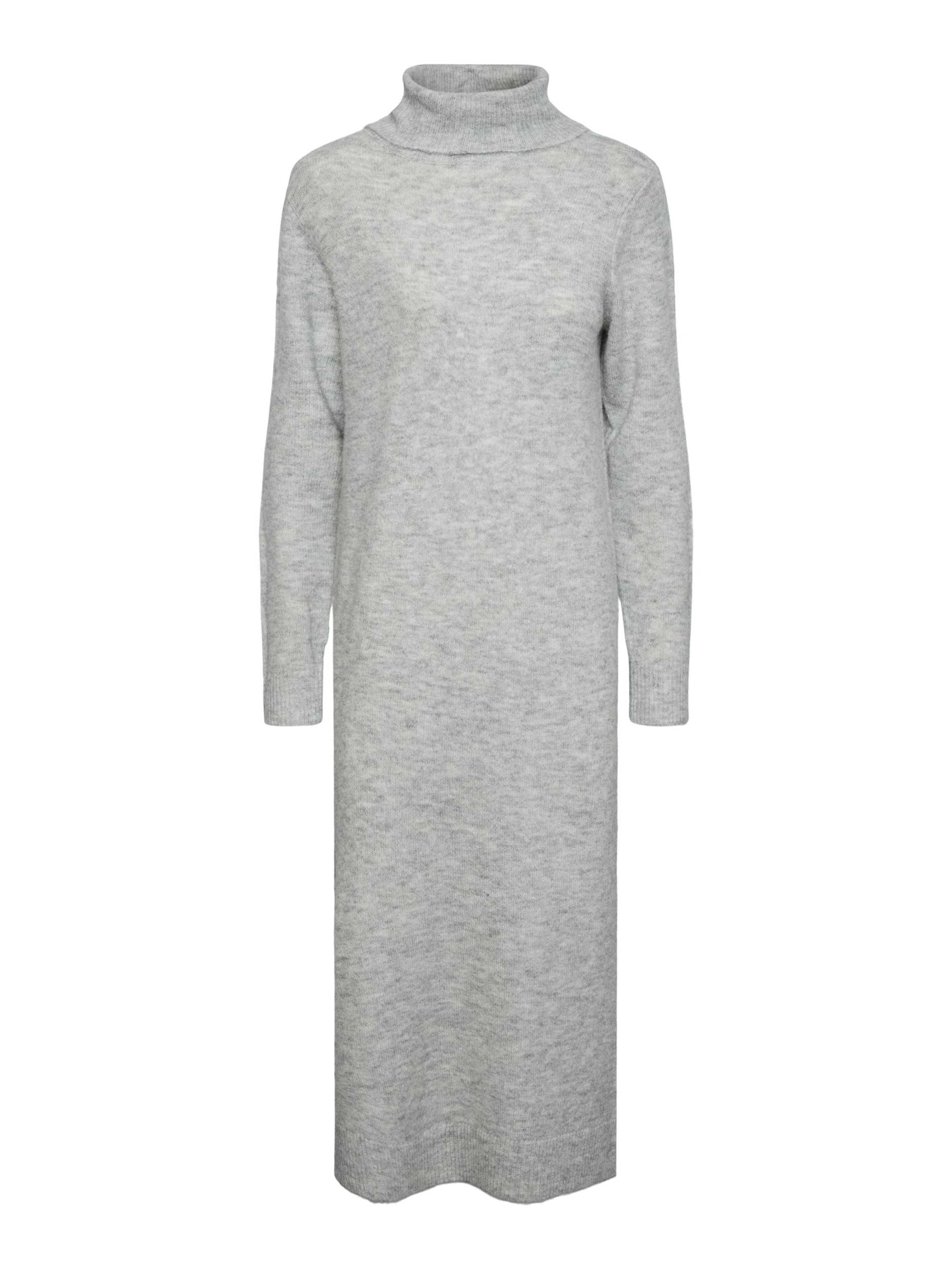 PIECES Vestido de punto 'Juliana' en gris moteado, Vista del producto