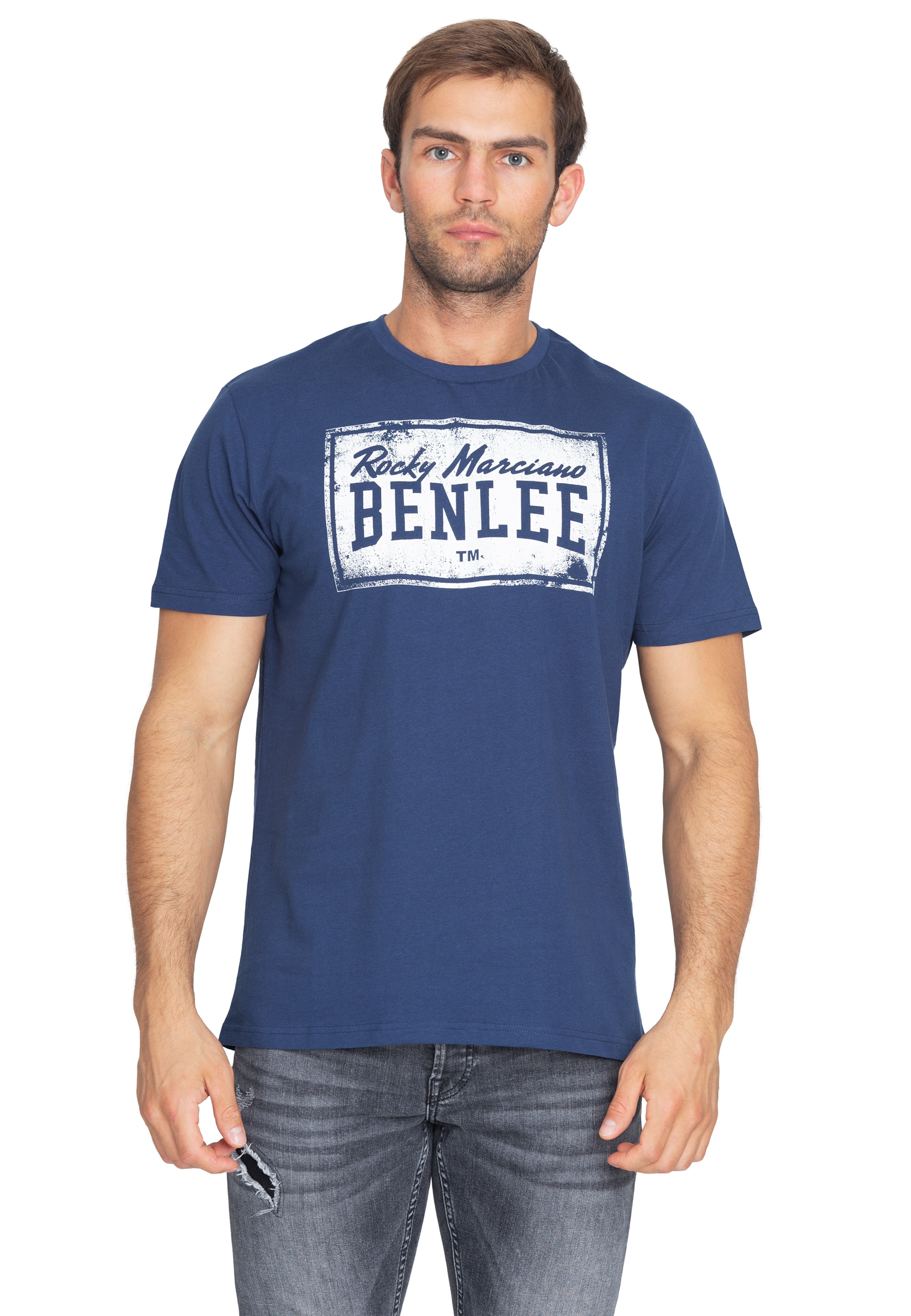 Benlee Koszulka 'Boxlabel' w kolorze niebieski: przód