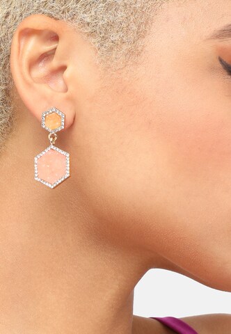 Boucles d'oreilles 'Edana' SOHI en mélange de couleurs : devant