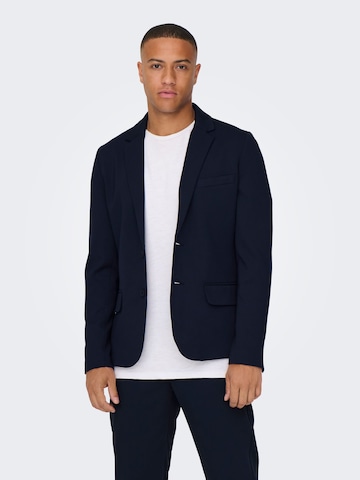 Only & Sons - Ajuste estrecho Chaqueta saco 'MARK' en azul: frente