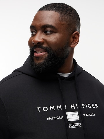 Tommy Hilfiger Big & Tall Sweatshirt 'BRAND LOVE' i svart