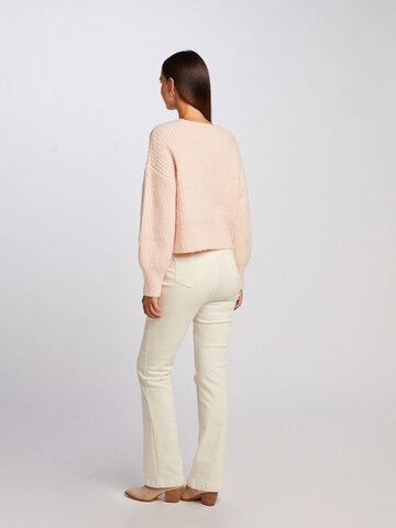 Morgan Knit Cardigan in Pink