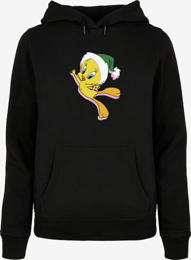 ABSOLUTE CULT Sweatshirt 'Looney Tunes - Tweety Christmas Hat' in de kleur Geel / Groen / Zwart / Wit, Productweergave