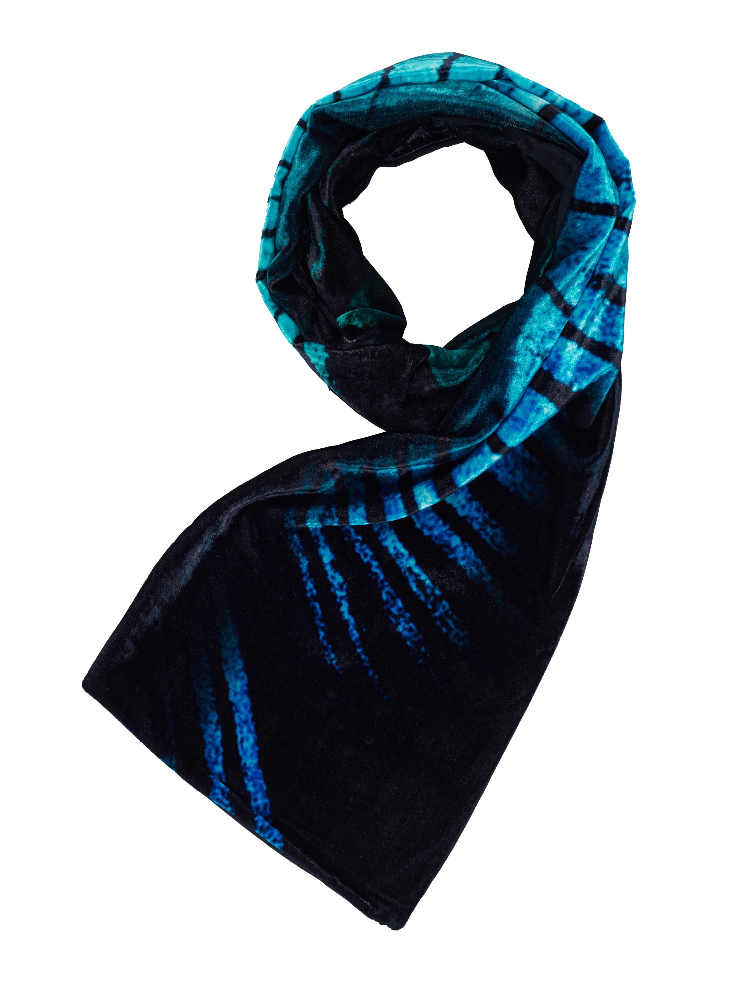 ARMANI Scarf 'Emporio Armani Schal' in Blue: front