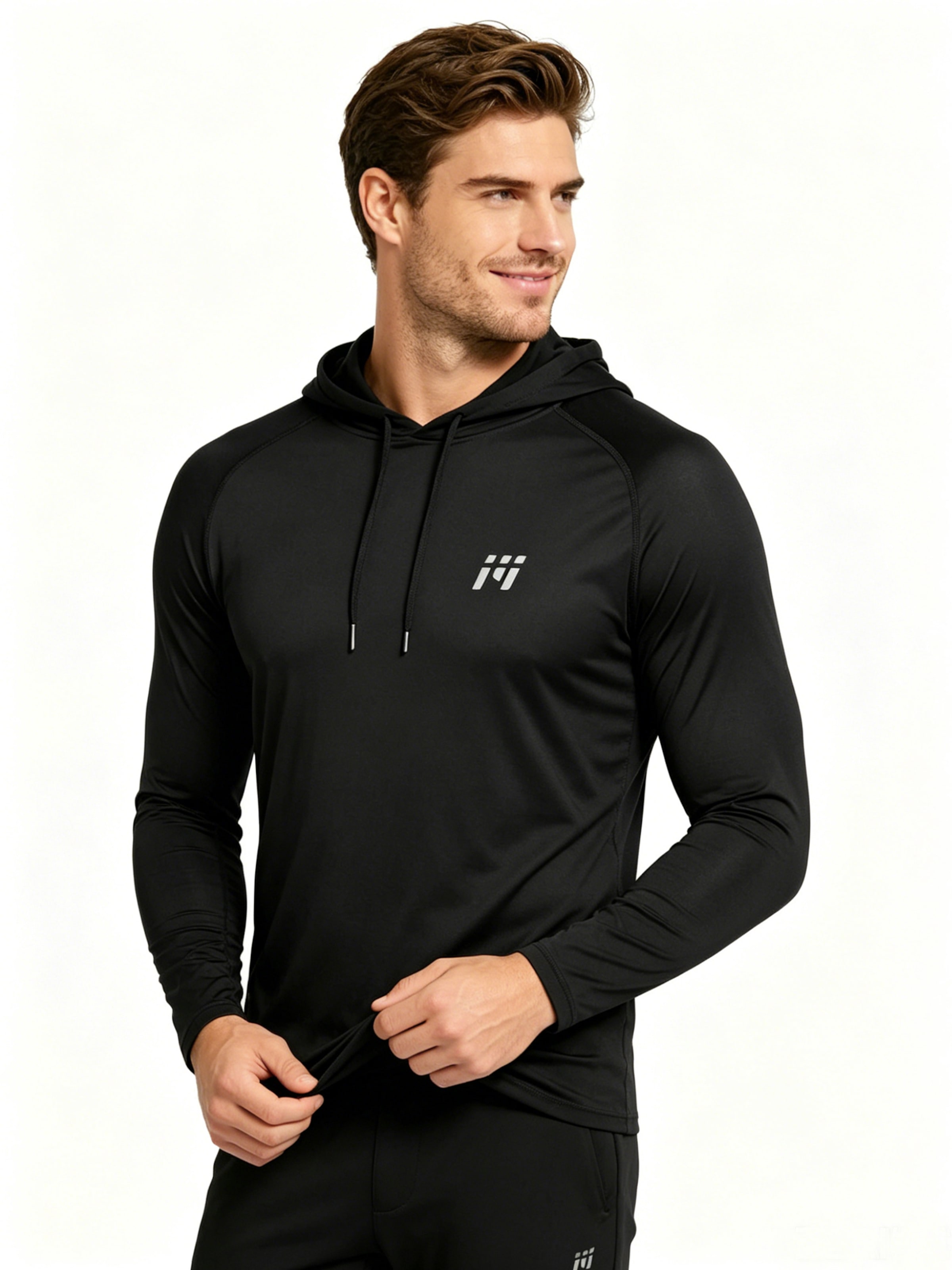 MEETWEE Sweatshirt 'Lightweight Sports Top' in Black