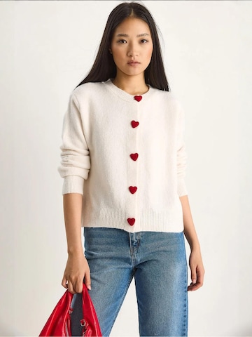 Bianco Lucci Strickjacken in Beige: Vorderseite