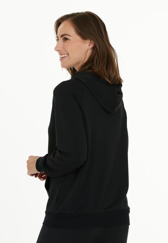 ENDURANCE Athletic Zip-Up Hoodie in Black