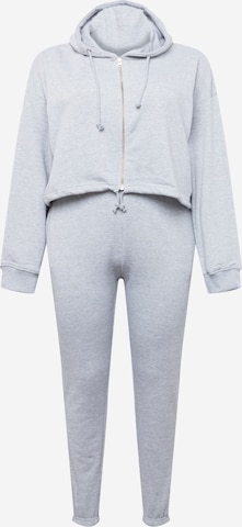 Missguided Plus Sweatsuit in Grey: front