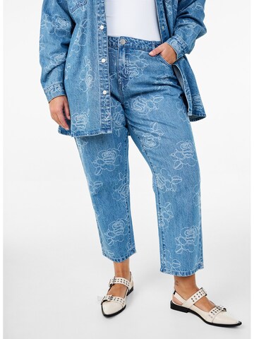 Wide leg Jeans di Zizzi in blu: frontale