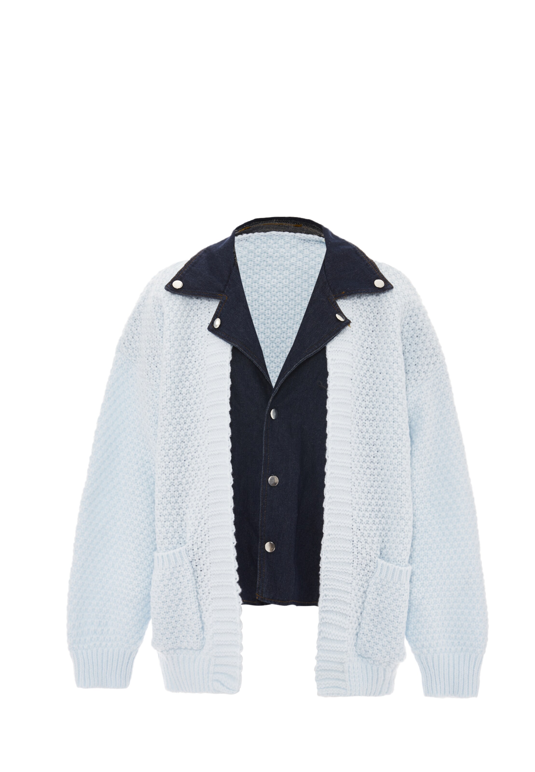 SANIKA Strickjacke in Blau: Vorderseite