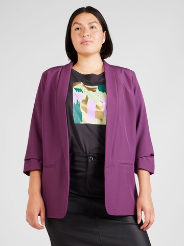 ONLY Carmakoma Blazer 'ELLY' in Purple: front