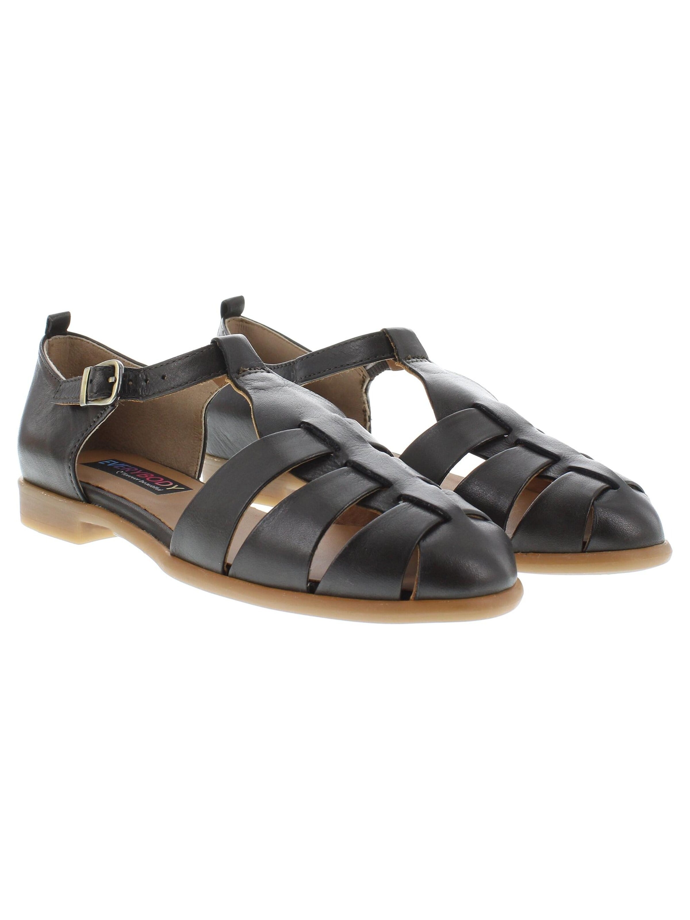 Everybody Strap Sandals 'ADELE - Römer Sandalette mit geschlossener Ferse' in Brown