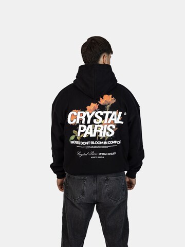 Crystal Paris Sweatshirt 'Rose'‌‌‌‌‌‌‌‌‌‌ in Schwarz: Vorderseite