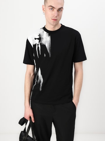 Tricou de la Karl Lagerfeld pe negru