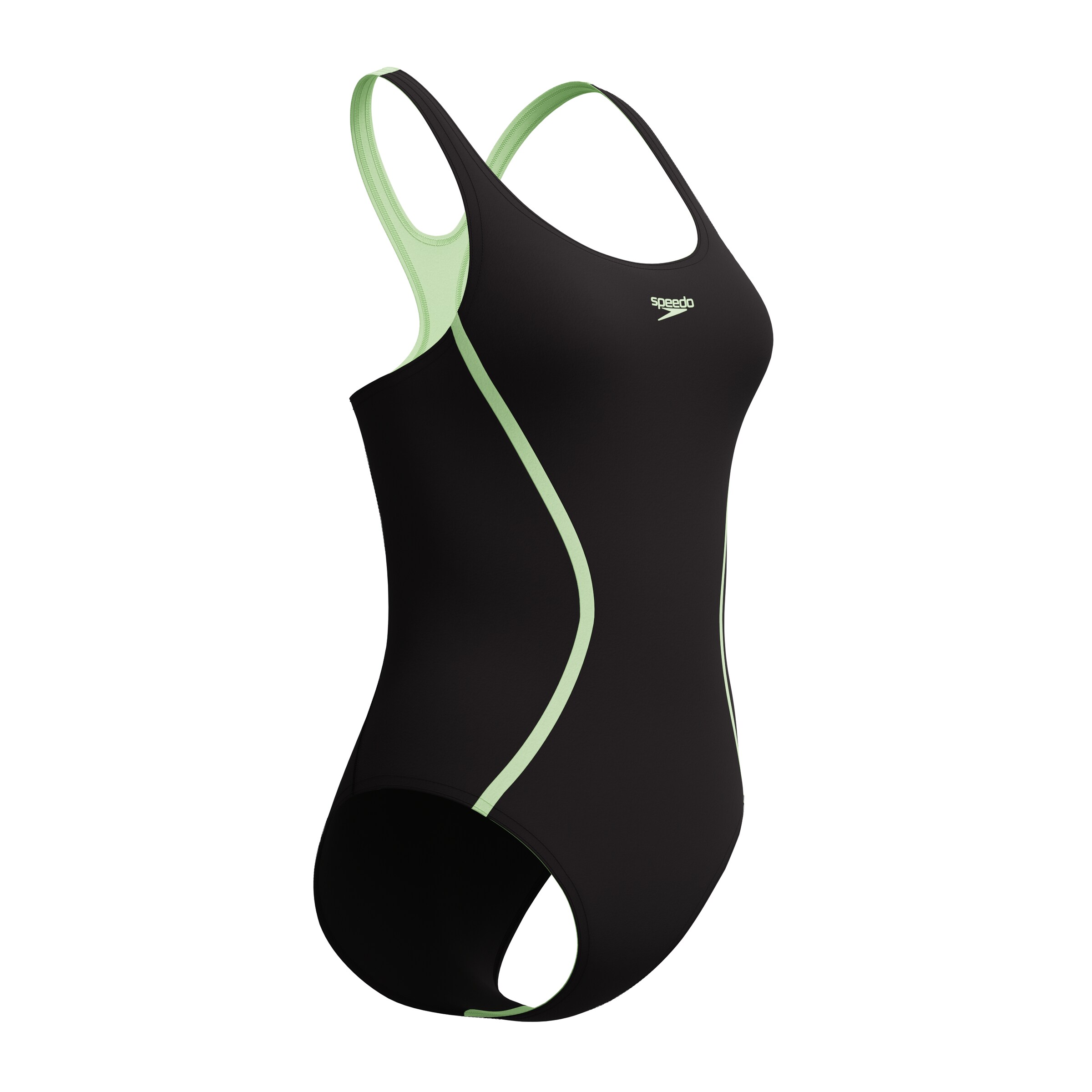 SPEEDO Sportbadeanzug in Schwarz