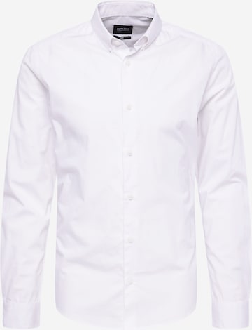 Only & Sons Slim Fit Риза в бяло: отпред