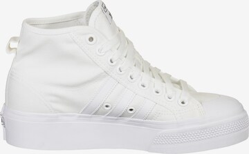 ADIDAS ORIGINALS - Sapatilhas altas 'Nizza' em branco