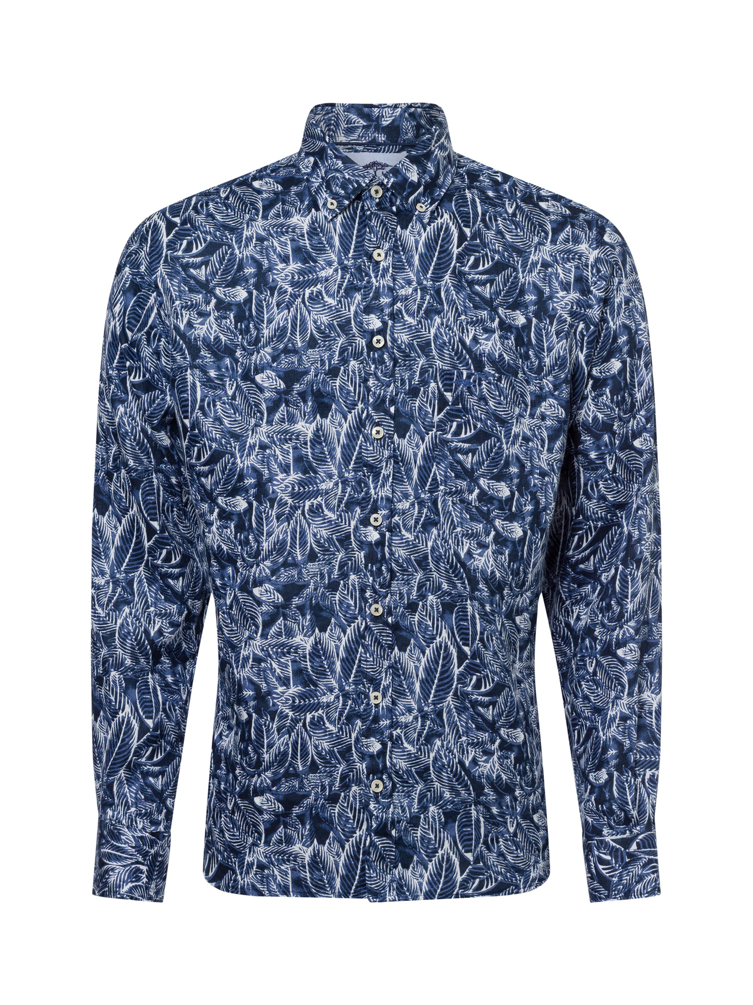 FYNCH-HATTON Regular fit Button Up Shirt in Blue: front