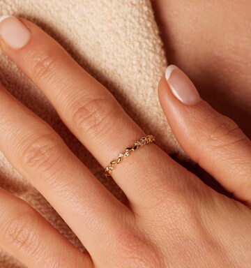 Lucardi Ring 'Klassisch' in Goud