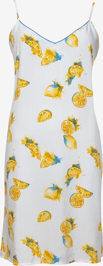 Cyberjammies Chemise de nuit 'Phoebe' en bleu ciel / citron vert / olive / blanc, Vue avec produit