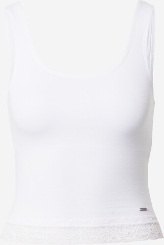 HOLLISTER - Top en blanco: frente