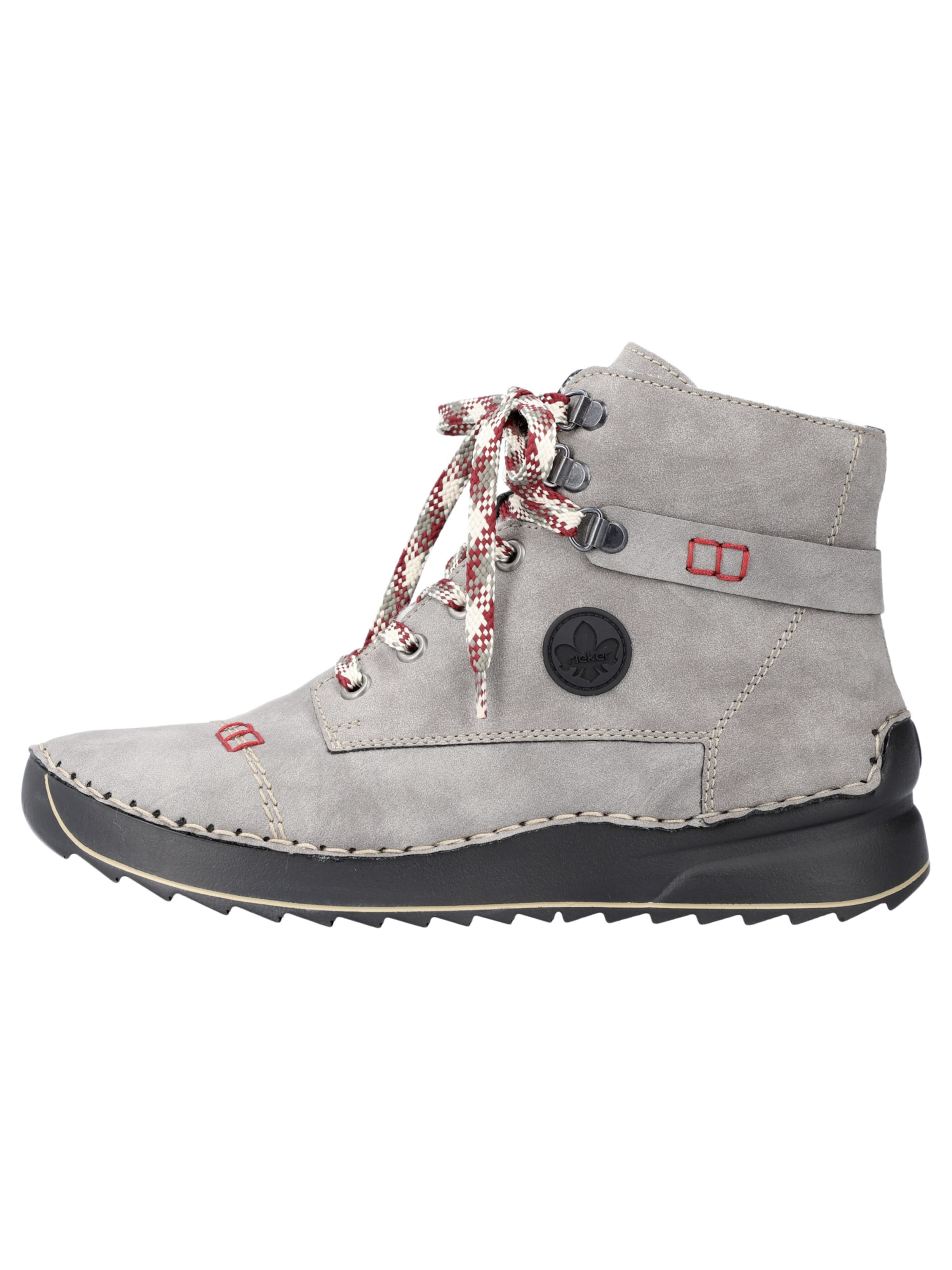 Rieker Ботинки на шнуровке в Серый