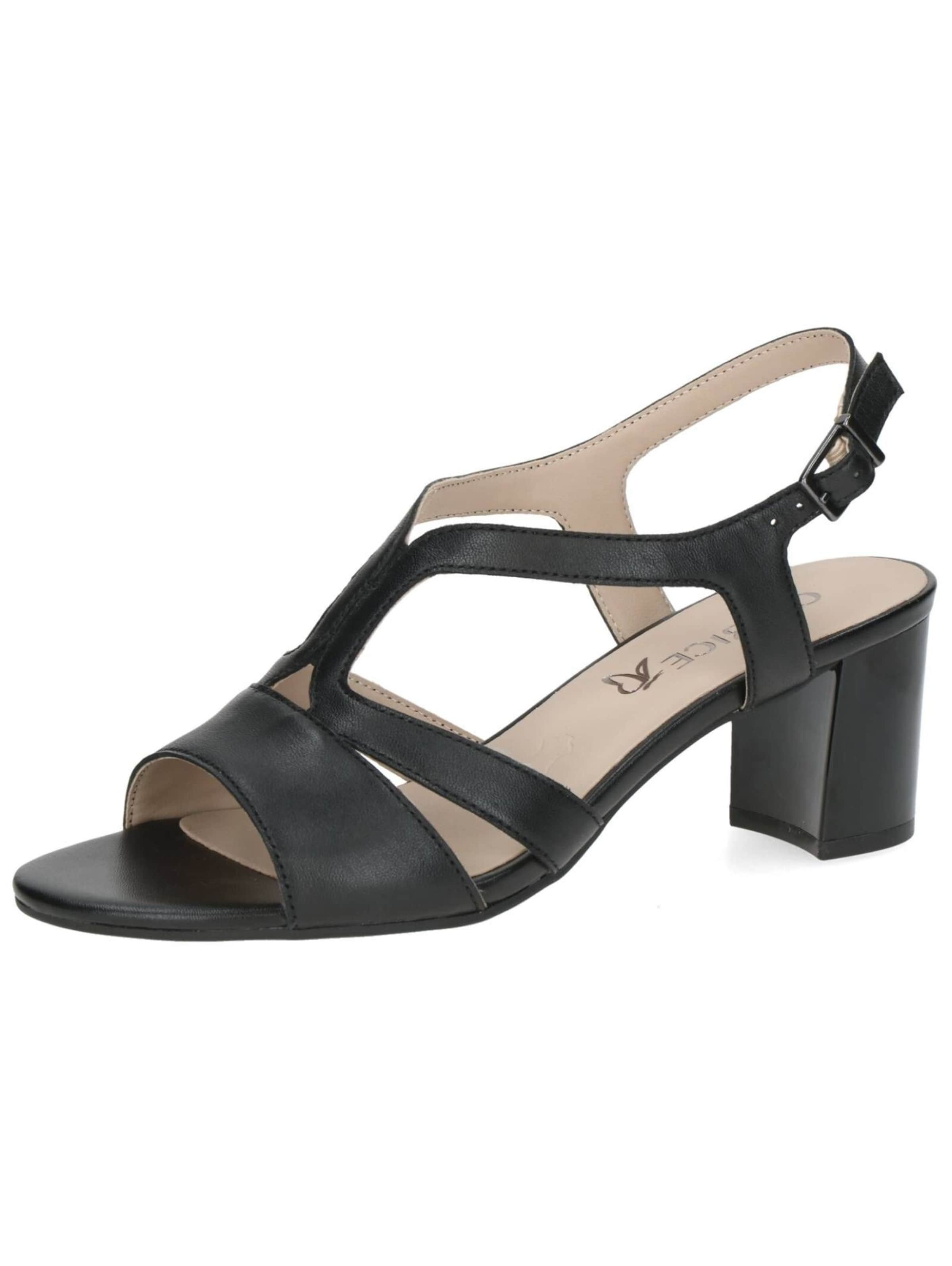 Sandales à lanières CAPRICE en noir : devant