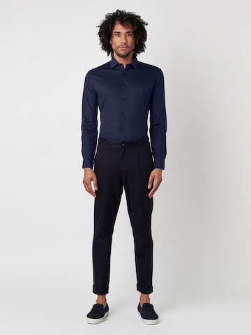 DESOTO Slim Fit Baumwollhemd, bügelfrei in Blau