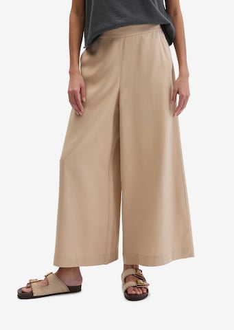 Marc O'Polo Wide Leg Hose in Beige: Vorderseite