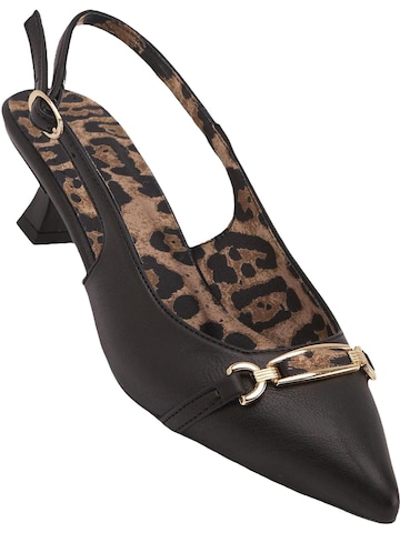 Limoya Slingpumps 'Dima' in Zwart: voorkant