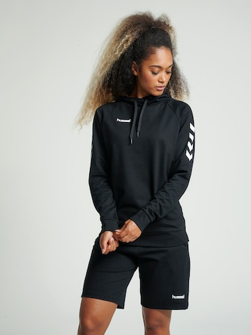 Hummel Sportief sweatshirt in Zwart: voorkant