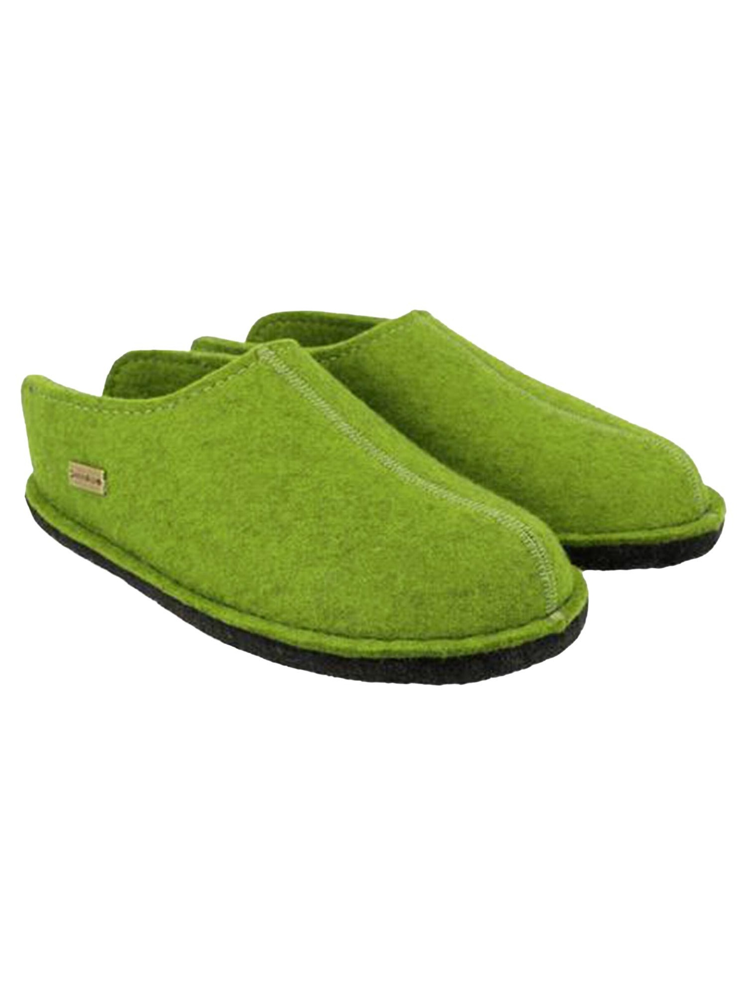 HAFLINGER Slipper 'Flair Smily' in Green