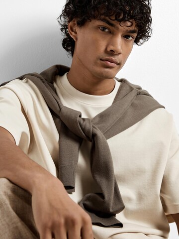 Maglietta 'SLHOSCAR' di SELECTED HOMME in beige