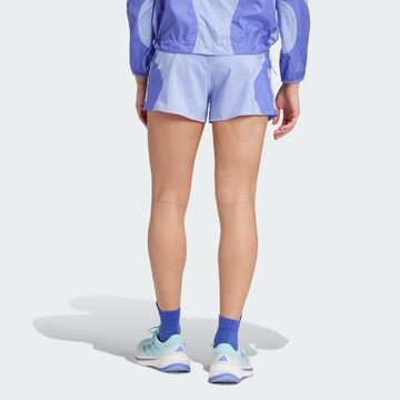 ADIDAS PERFORMANCE Regular Workout Pants 'Own The Run' in Blue