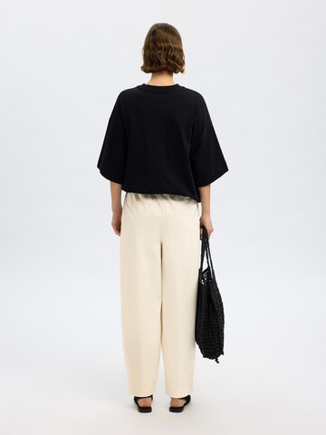 SELECTED FEMME Wide Leg Bukser i beige