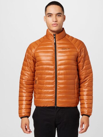 REPLAY Between-Season Jacket in Brown: front