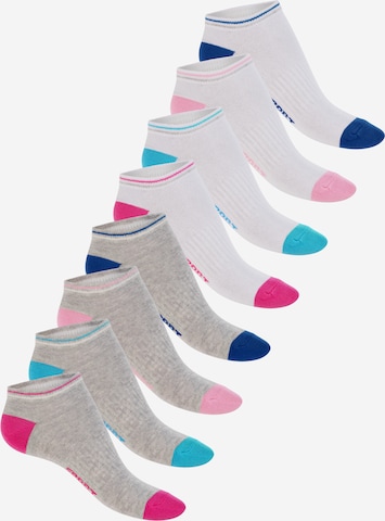 footstar Ankle Socks 'Ringel' in Grey: front