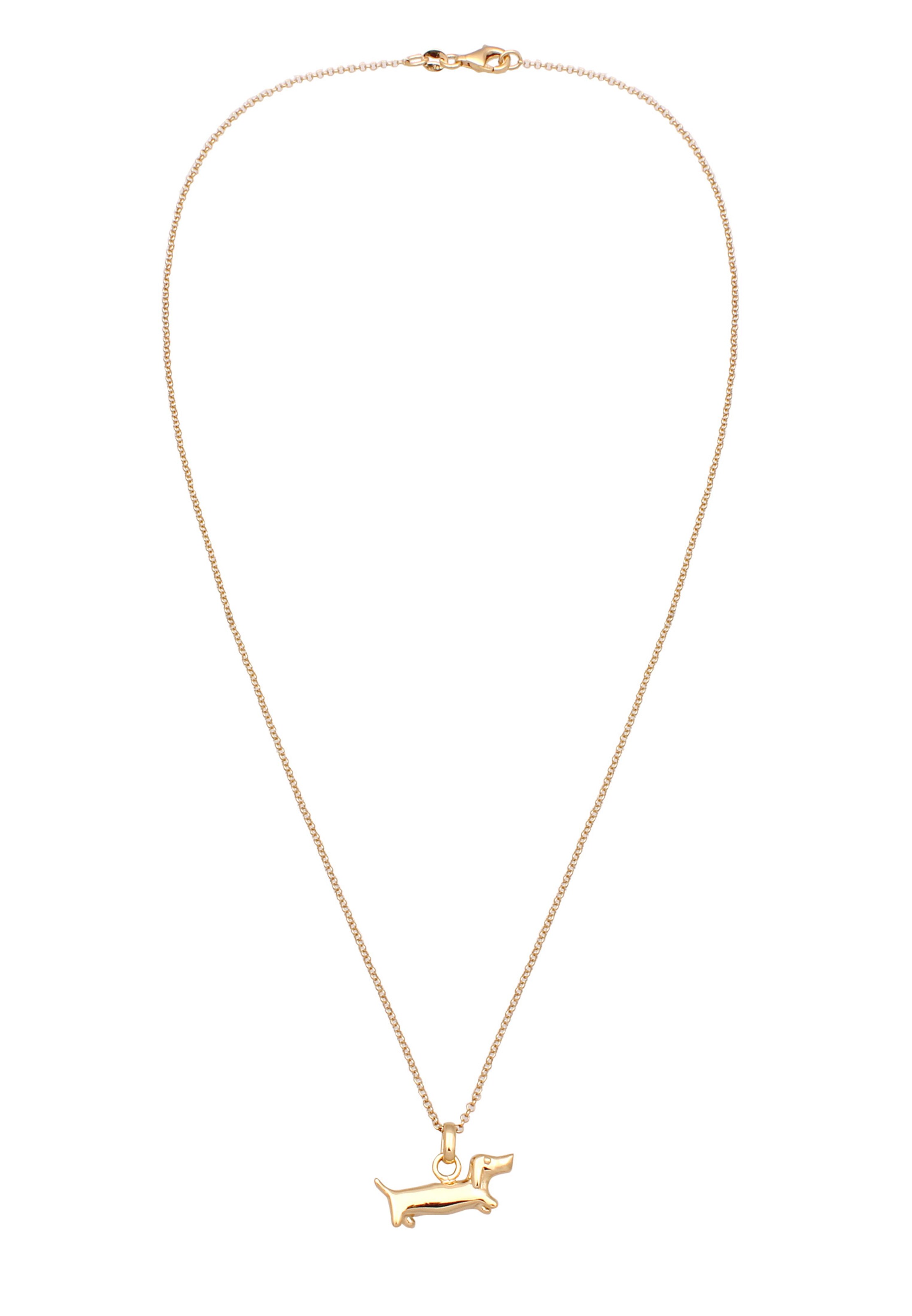 ELLI Necklace 'Dackel' in Gold