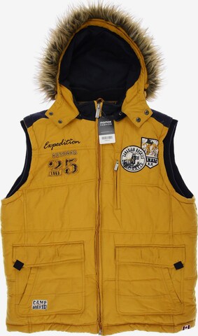CAMP DAVID Vest in XXL in Yellow: front