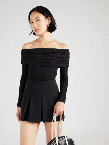 TOPSHOP Shirt in Black: front