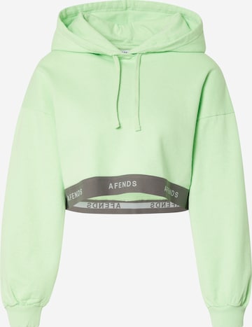Afends Sweatshirt in Green: front