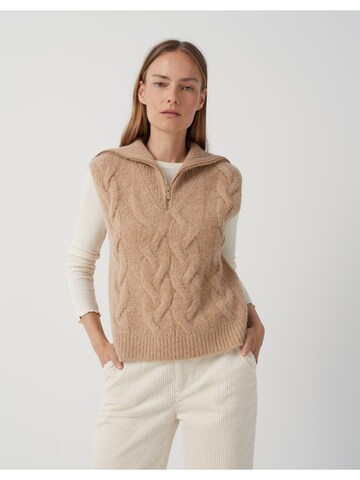 Someday Sweater in Brown: front