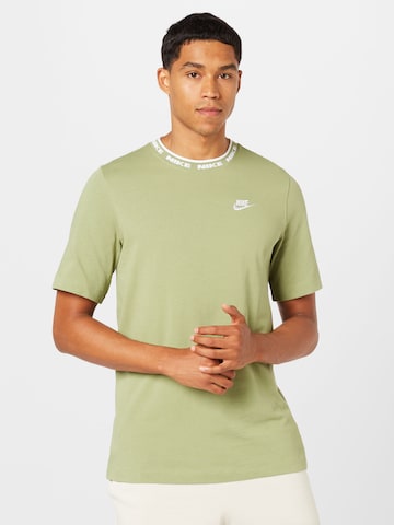 Nike Sportswear Shirt in Groen: voorkant