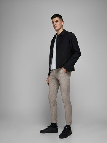 JACK & JONES Slimfit Chinosy 'Marco Connor' w kolorze szary