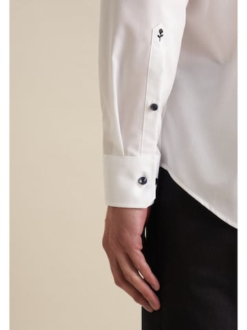 SEIDENSTICKER Regular fit Button Up Shirt 'X-Slim' in White