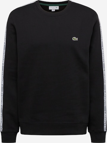 LACOSTE Sweatshirt i svart: framsida