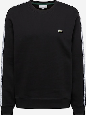 Sweat-shirt LACOSTE en noir : devant