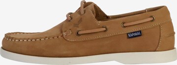 Scarpa stringata di Kaporal in beige: frontale