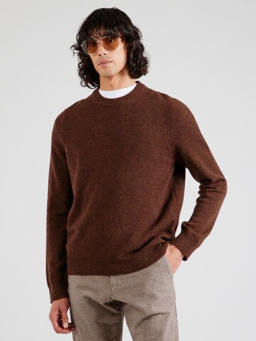 Samsøe Samsøe Sweater 'Isak' in Brown: front