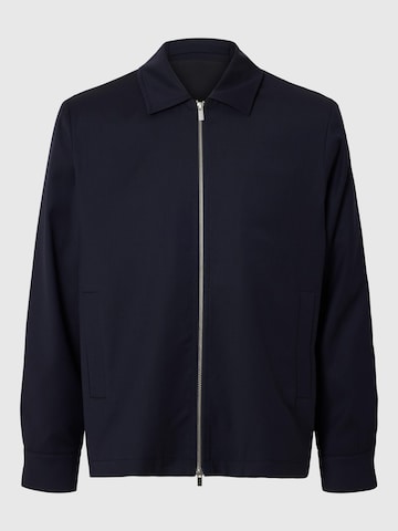 SELECTED Tussenjas in Blauw: voorkant